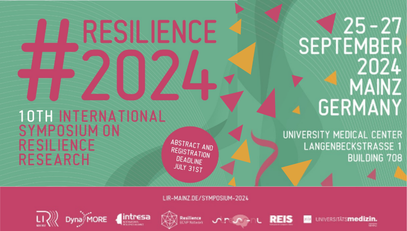 10 YEARS OF THE INTERNATIONAL RESILIENCE SYMPOSIUM - BE PART OF IT!
