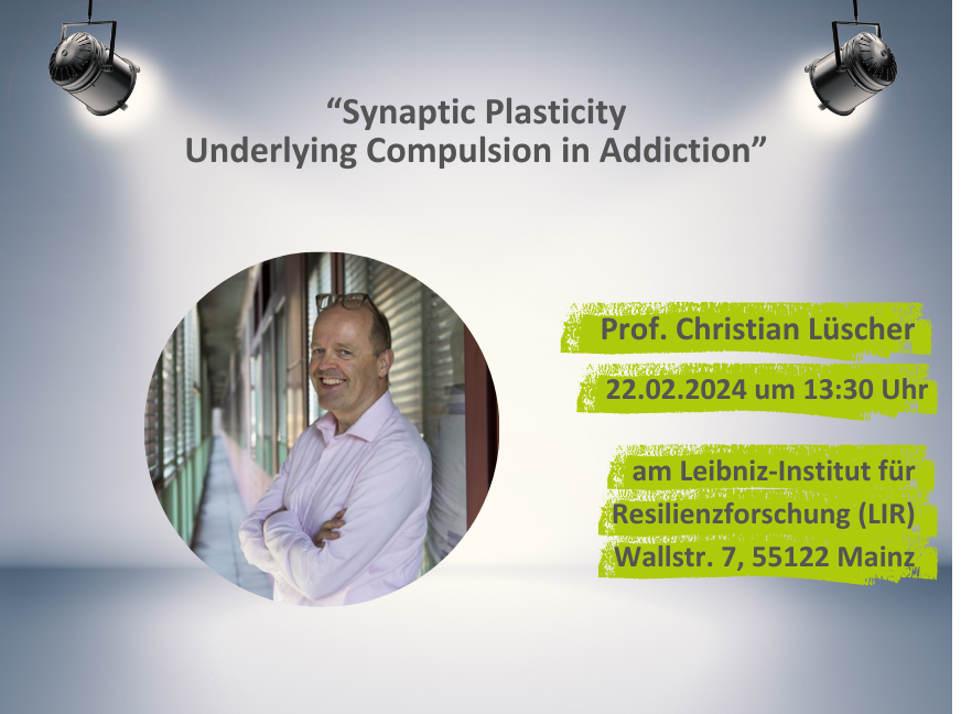 Vorhang auf für Prof. Christian Lüscher und seine neusten Erkenntnisse zu Resilienz und Drogenabhängigkeit
