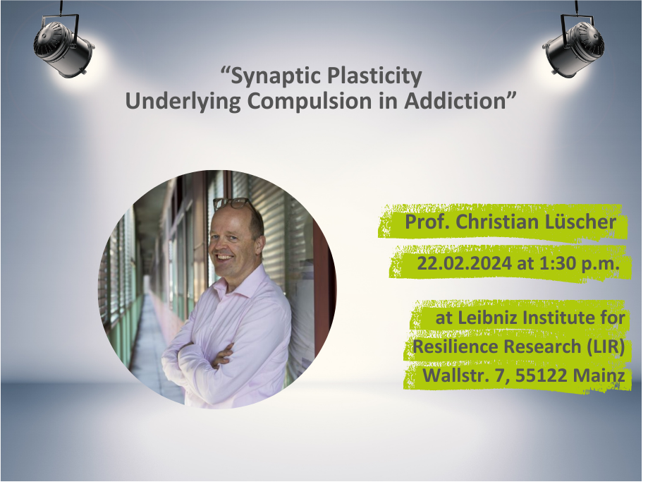Curtain up for Prof. Christian Lüscher and his latest findings on resilience and drug addiction